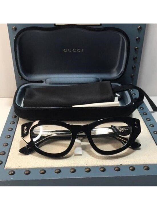 New Authentic Gucci GG1083S 001 Black Cat-Eye Glasses main image 4
